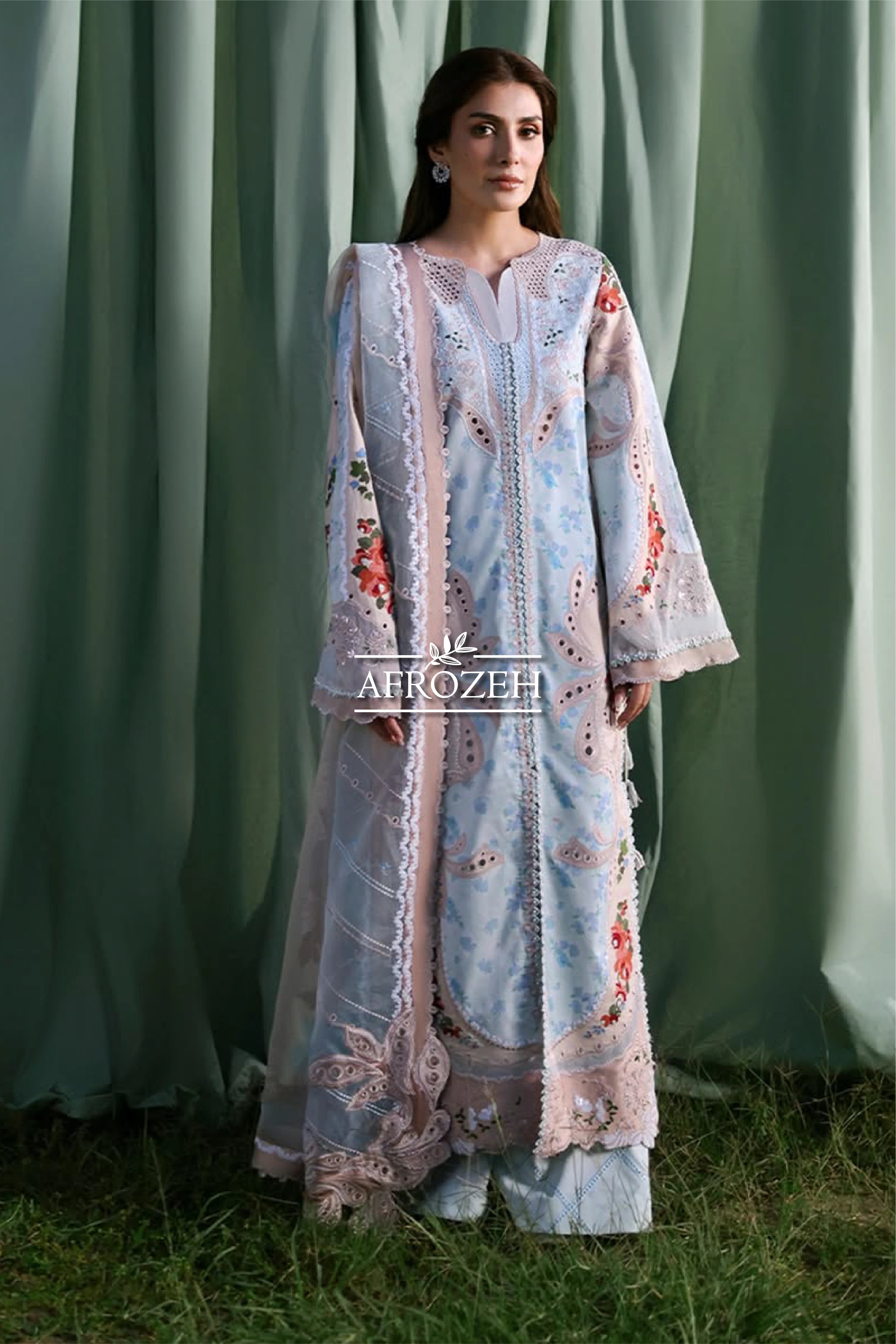 AFROZEH A-LAWN LUXURY EDIT