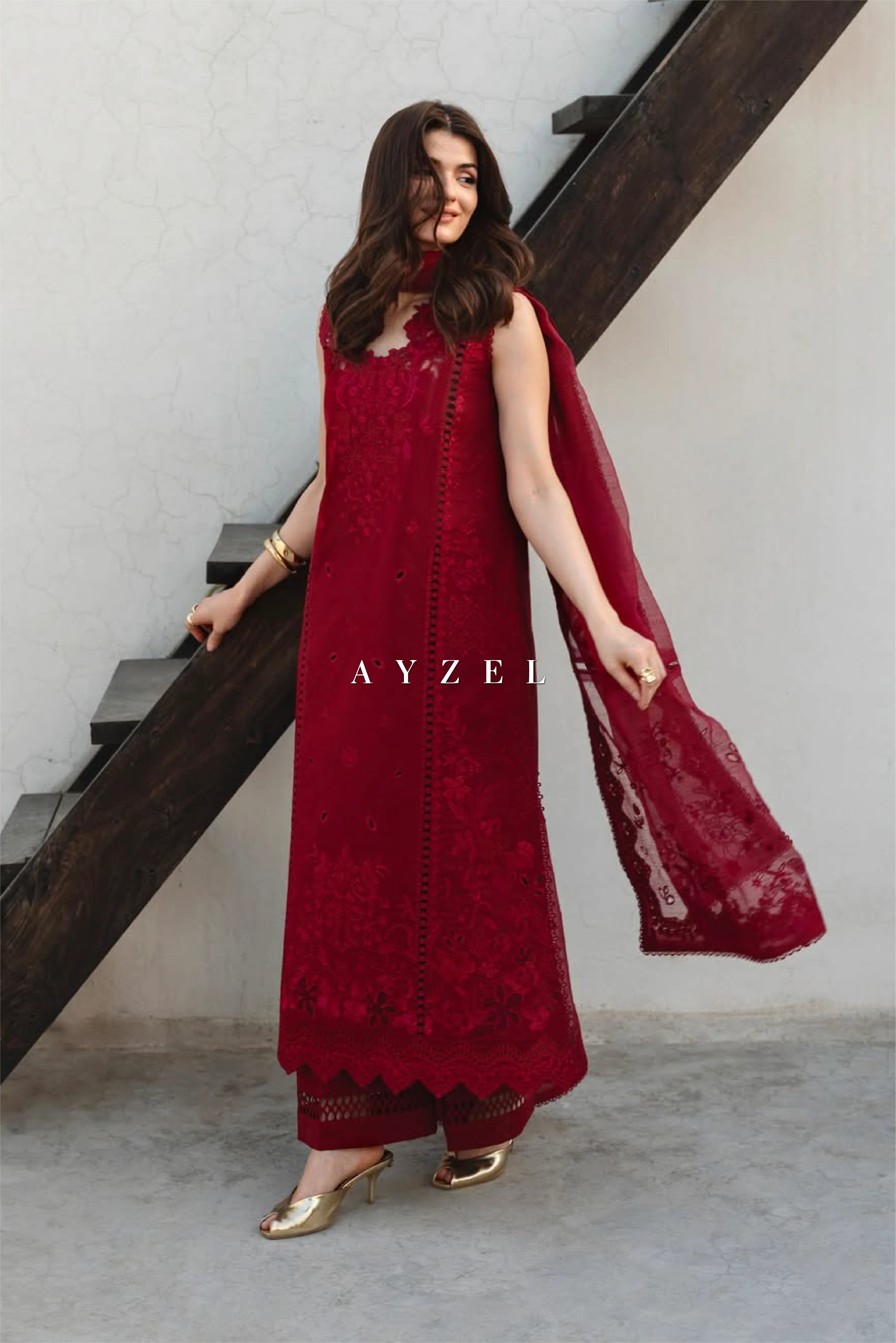 AYZEL WHISPERS  EMBROIDERED LAWN '26