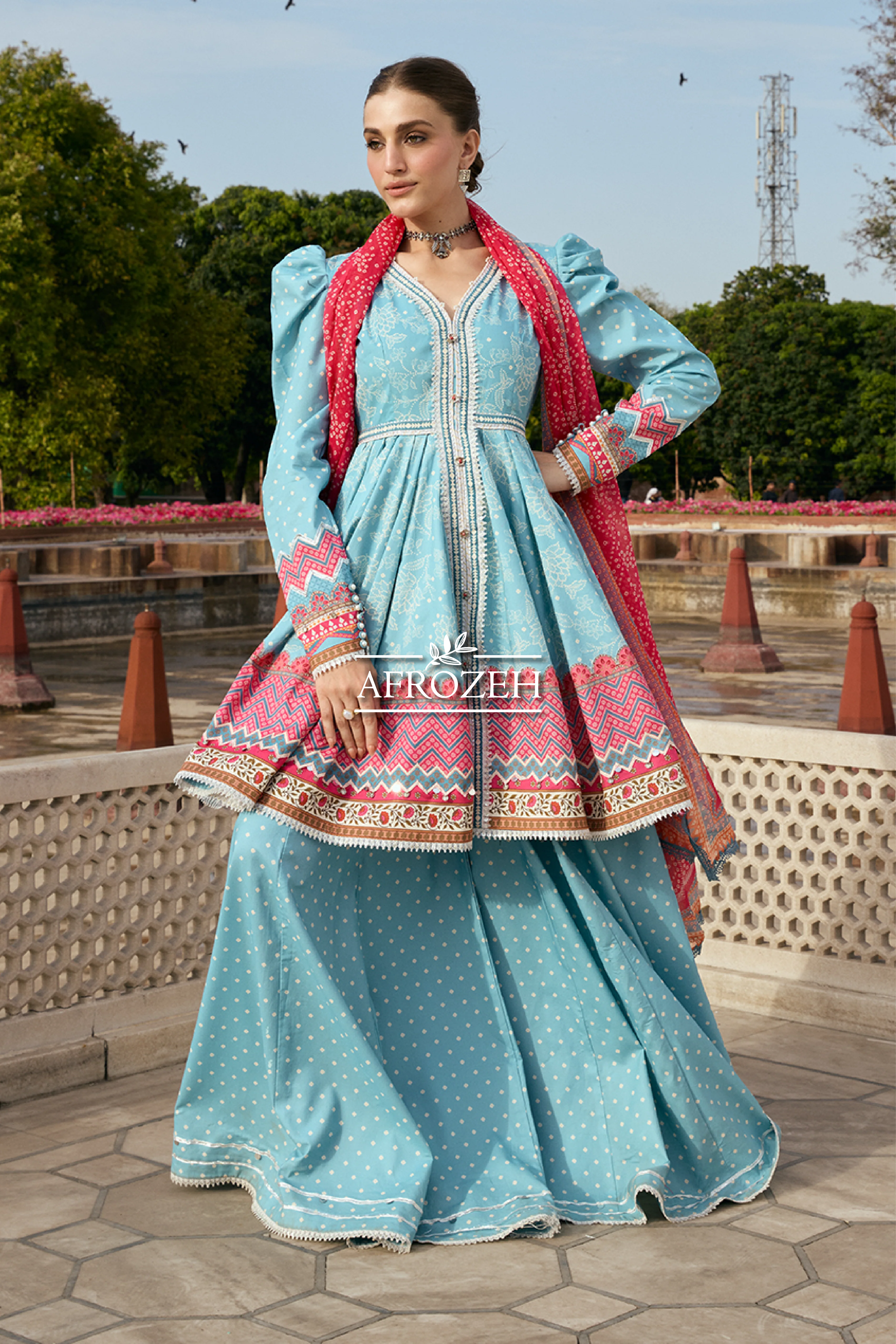 KAHF AANGAN PRINT CHIFFON 26
