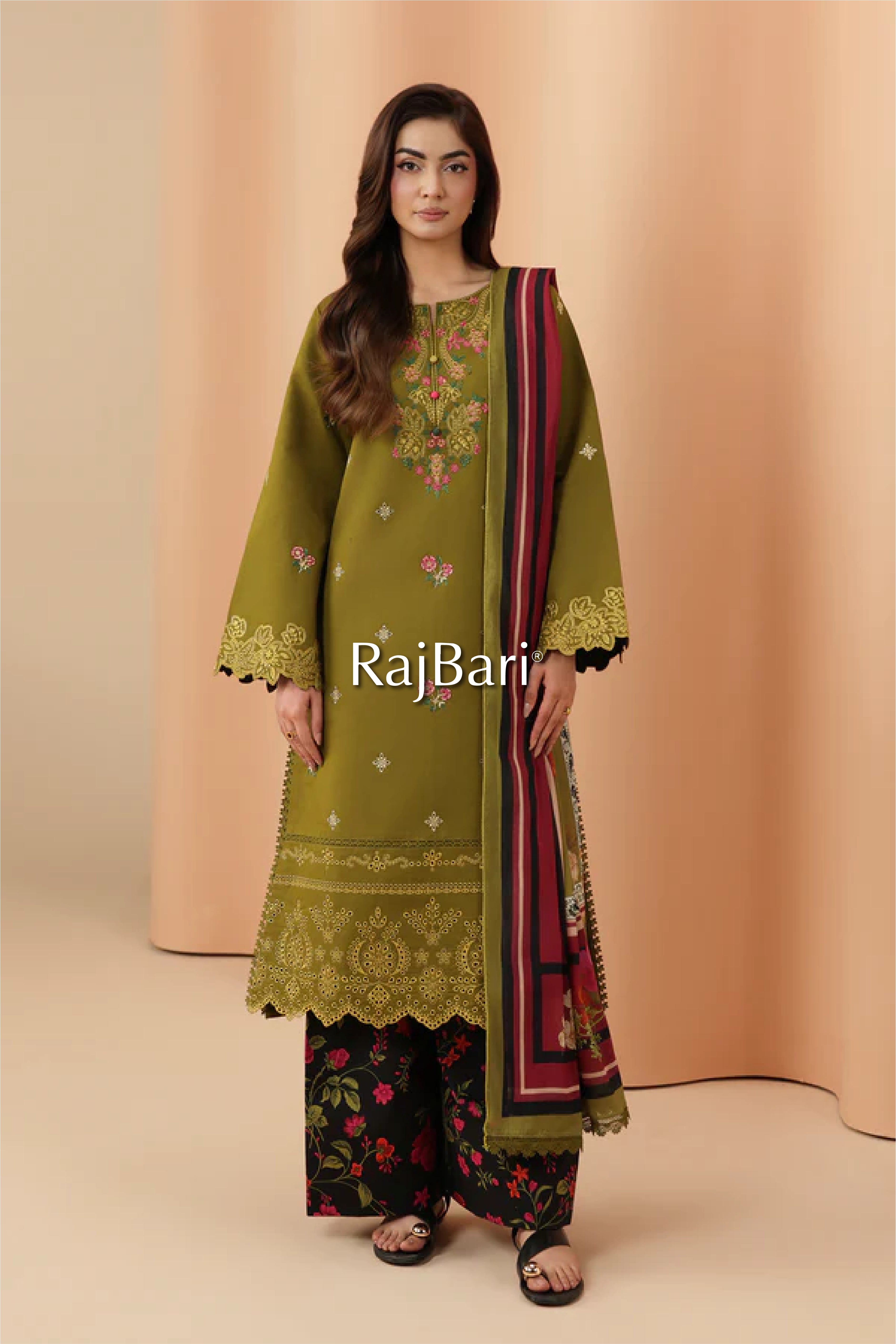 RAJBARI JAHAAN EMB LAWN SIGNATURE EDIT