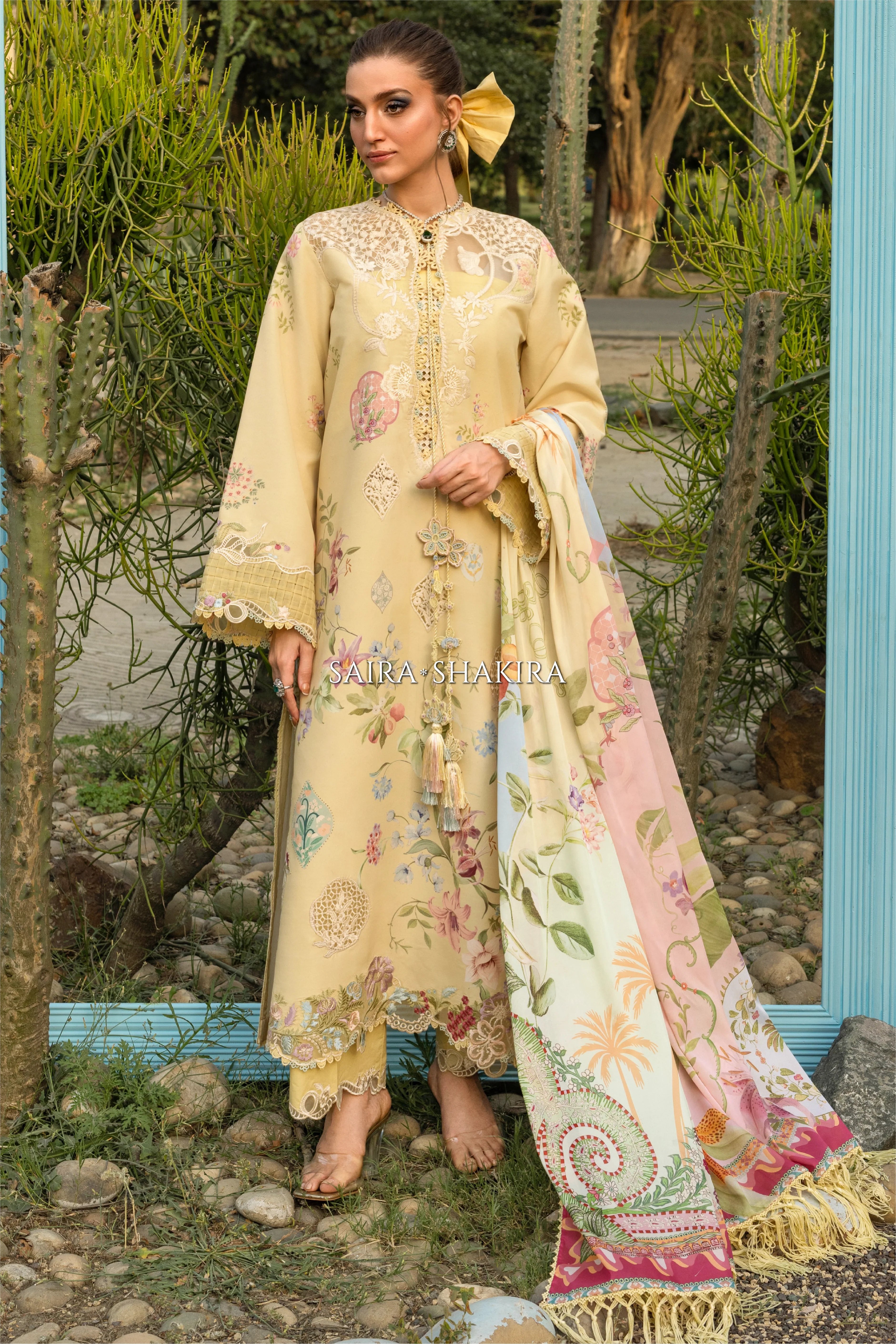 SAIRA SHAKIRA BLOOM UNSTICHED LAWN '26