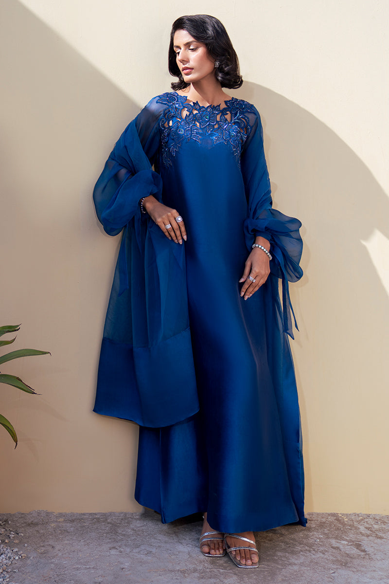 ZUBIA ZAINAB REGALIA BLUE 3PC