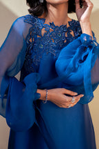 ZUBIA ZAINAB REGALIA BLUE 3PC