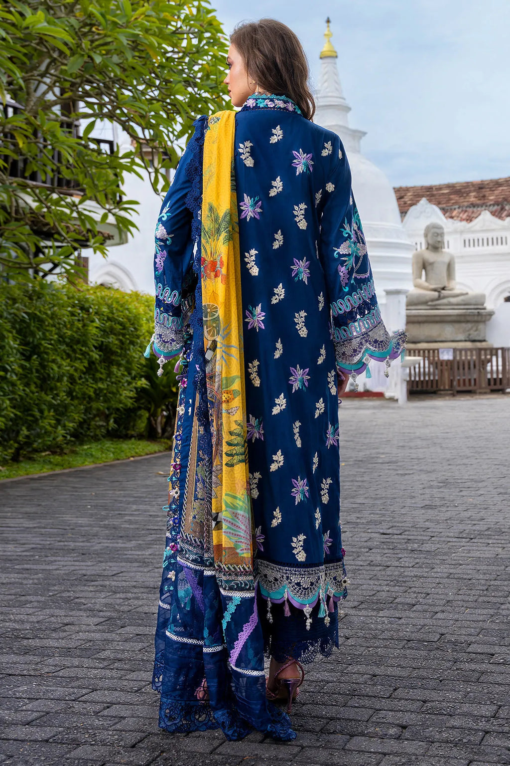 STITCHED BY CC RIBA ANNUS ABRAR NEROLI 3PC