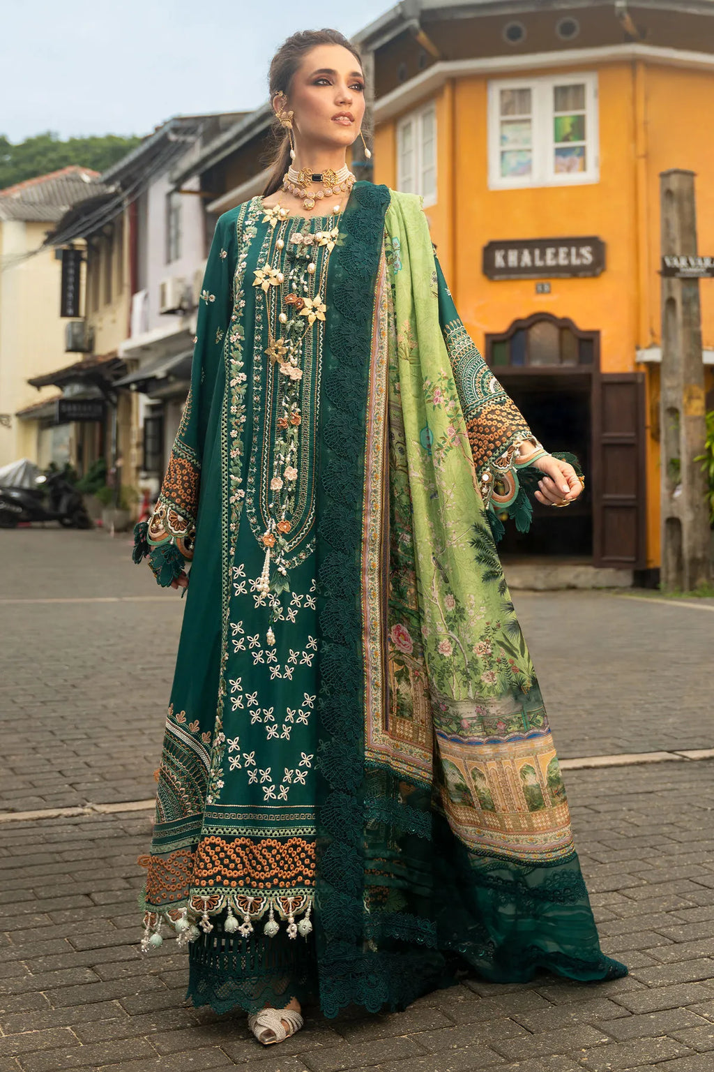 STITCHED BY CC RELA ANNUS ABRAR NEROLI 3PC