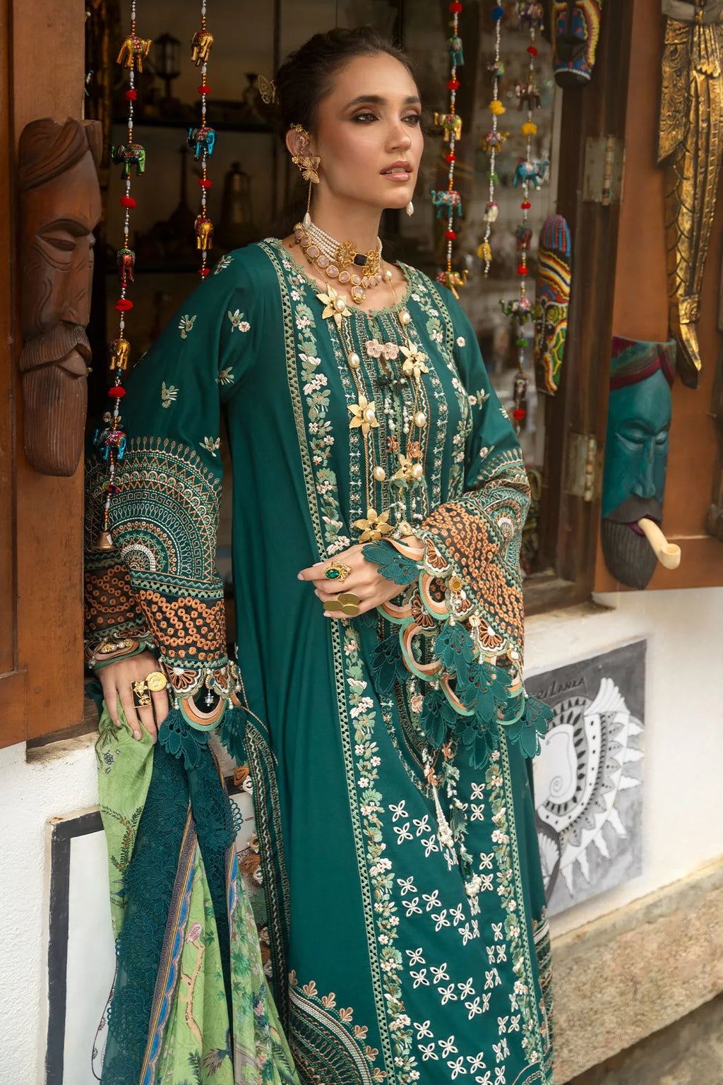 STITCHED BY CC RELA ANNUS ABRAR NEROLI 3PC
