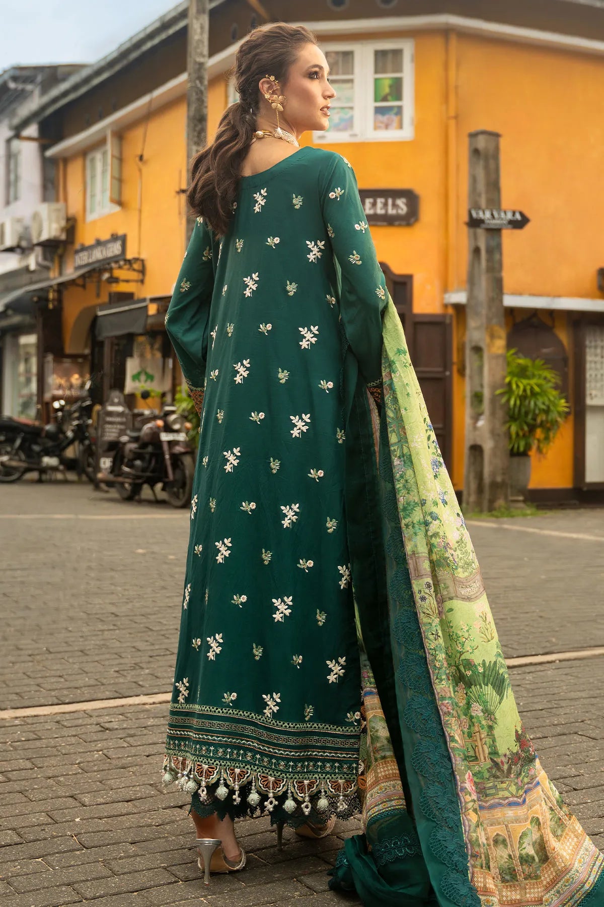 STITCHED BY CC RELA ANNUS ABRAR NEROLI 3PC