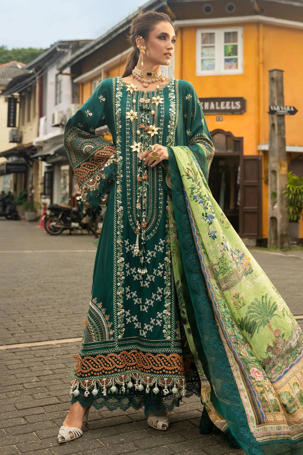 STITCHED BY CC RELA ANNUS ABRAR NEROLI 3PC