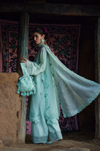 STITCHED BY CC ZAHA MEILI FESTIV LAWN ZL26-09 A 3PC