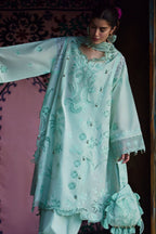 STITCHED BY CC ZAHA MEILI FESTIV LAWN ZL26-09 A 3PC