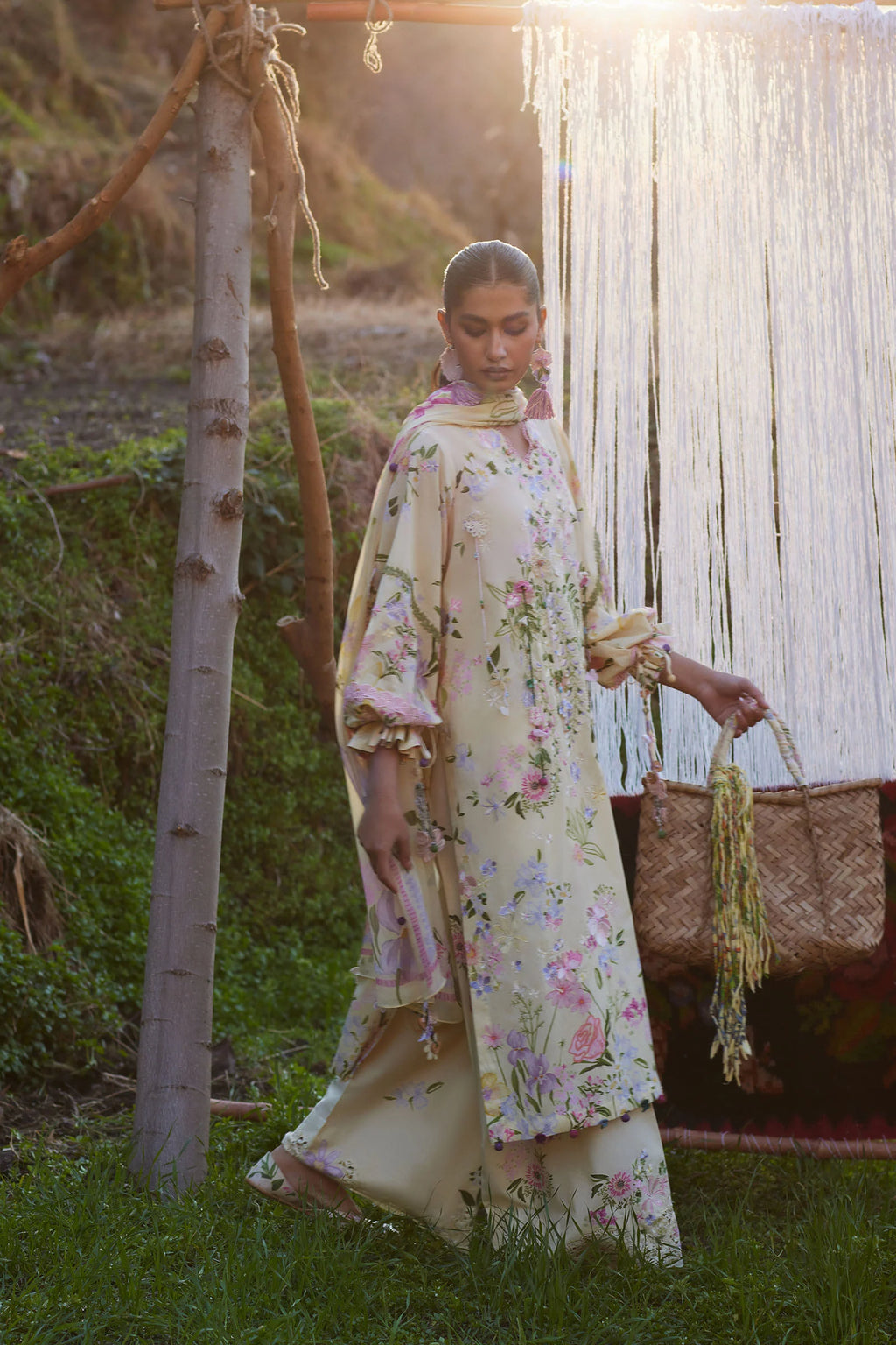 STITCHED BY CC ZAHA MEILI FESTIV LAWN ZL26-12 B 3PC
