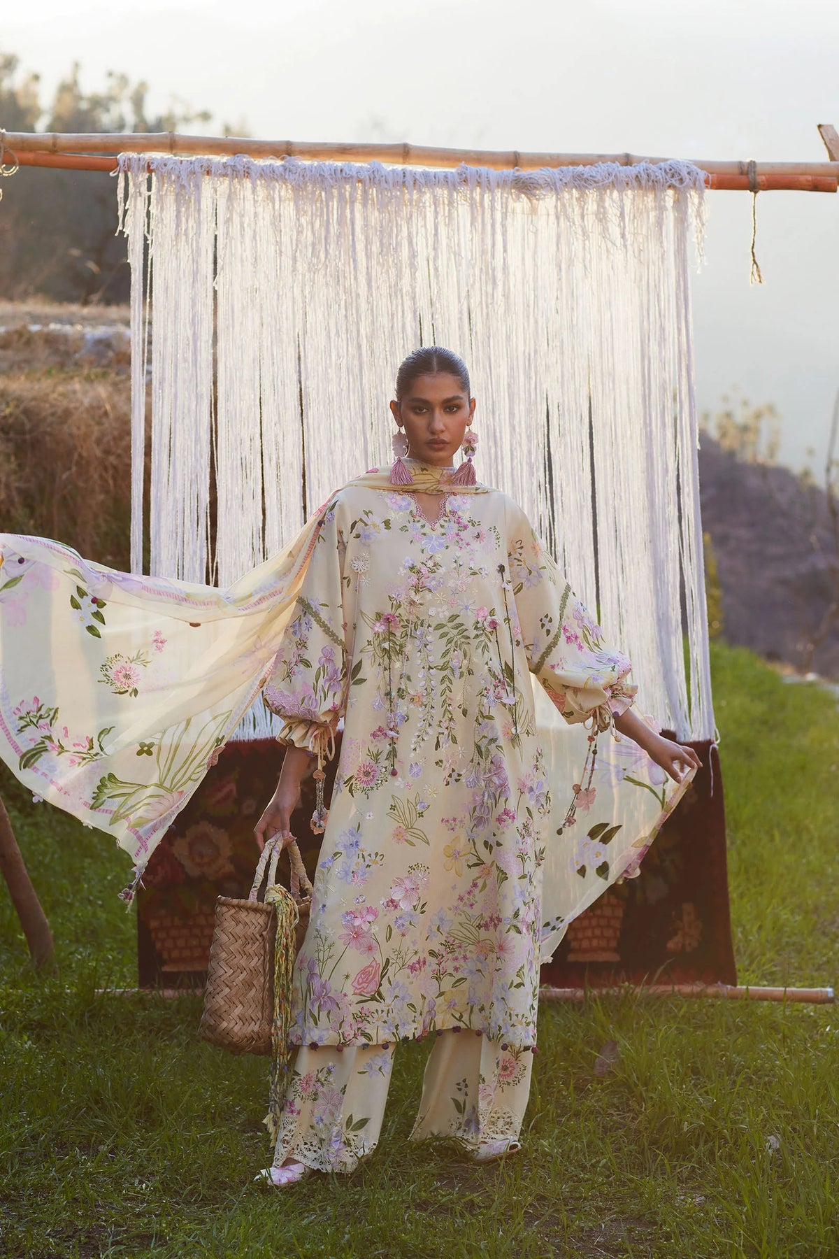 STITCHED BY CC ZAHA MEILI FESTIV LAWN ZL26-12 B 3PC