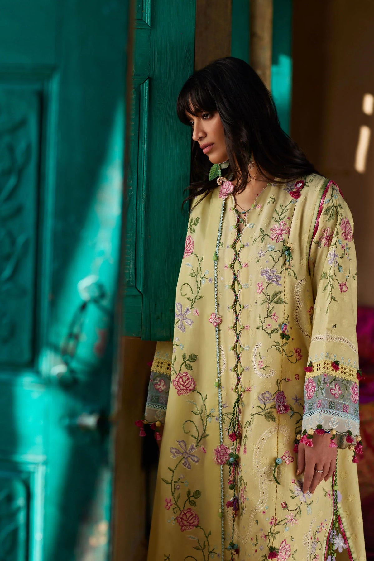 STITCHED BY CC ZAHA MEILI FESTIV LAWN ZL26-03 B 3PC
