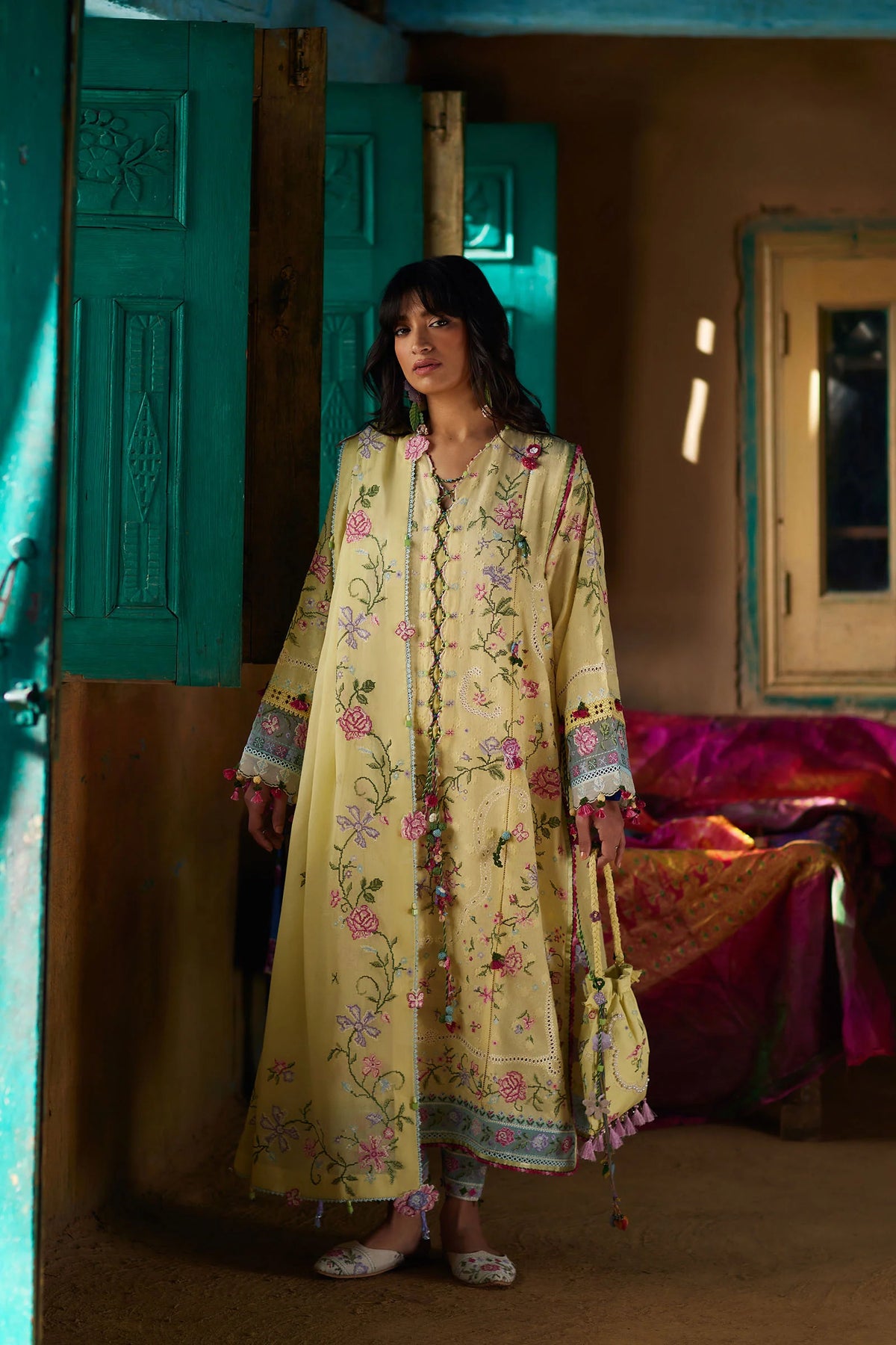 STITCHED BY CC ZAHA MEILI FESTIV LAWN ZL26-03 B 3PC