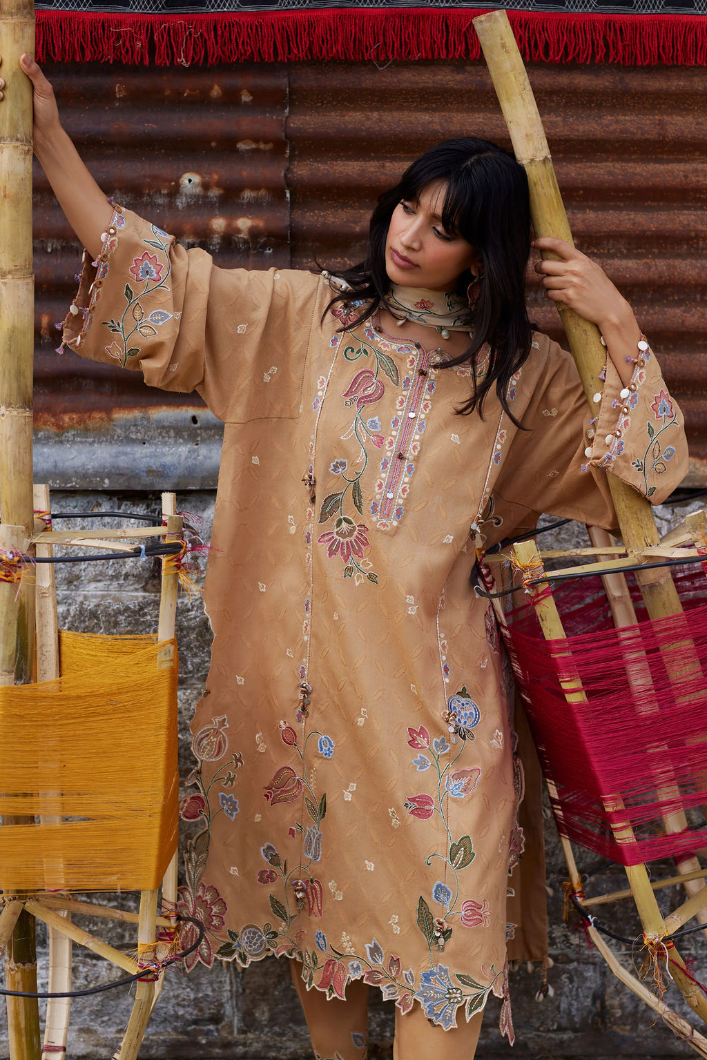 STITCHED BY CC ZAHA MEILI FESTIV LAWN ZL26-07A 3PC