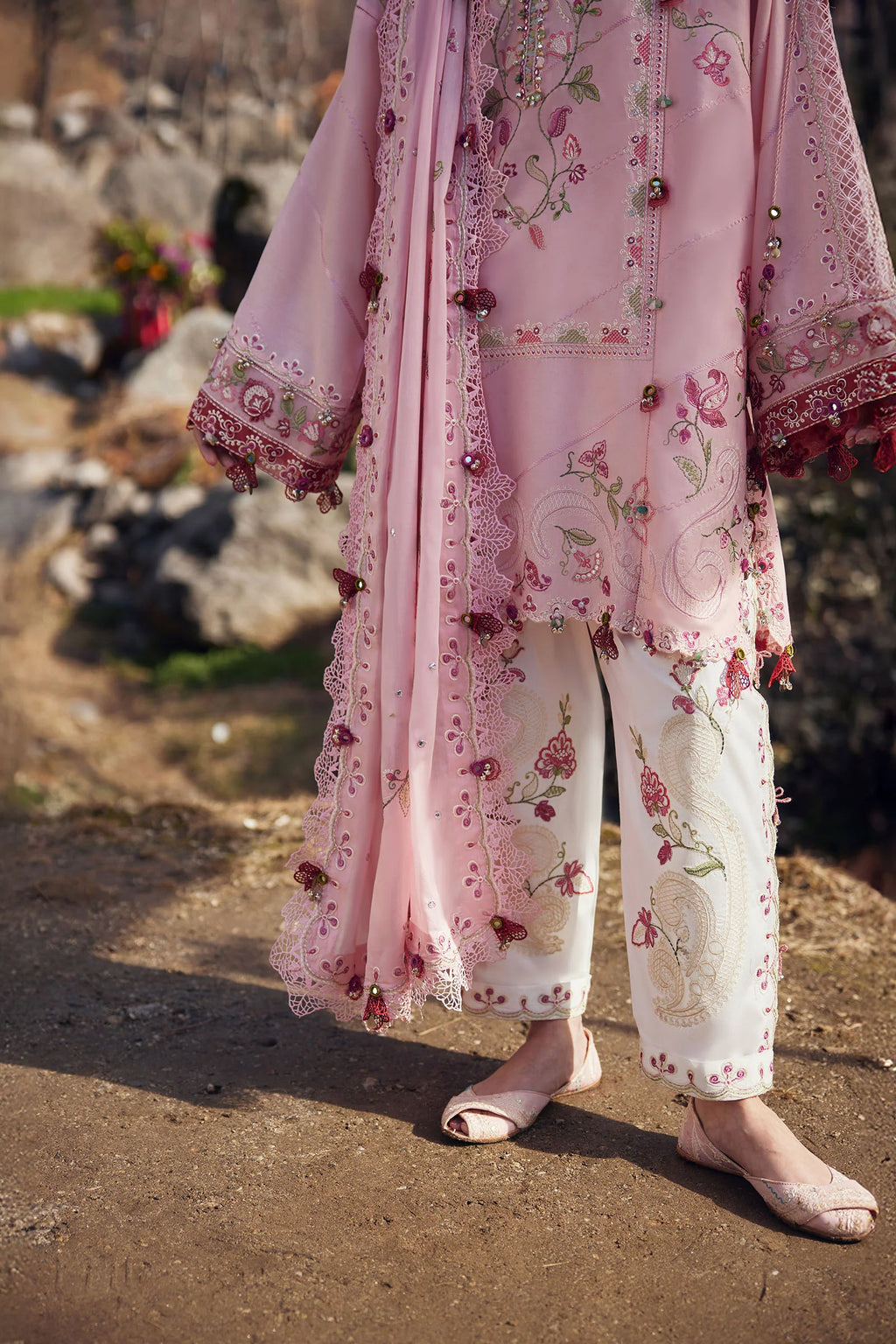 STITCHED BY CC ZAHA MEILI FESTIV LAWN ZL26-06 B 3PC