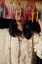 STITCHED BY CC ZAHA MEILI FESTIV LAWN ZL26-05 A 3PC ( SLEVE LESS )