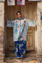 STITCHED BY CC ZAHA WILDFLOWER FESTIVE LAWN ZF26-02 3PC