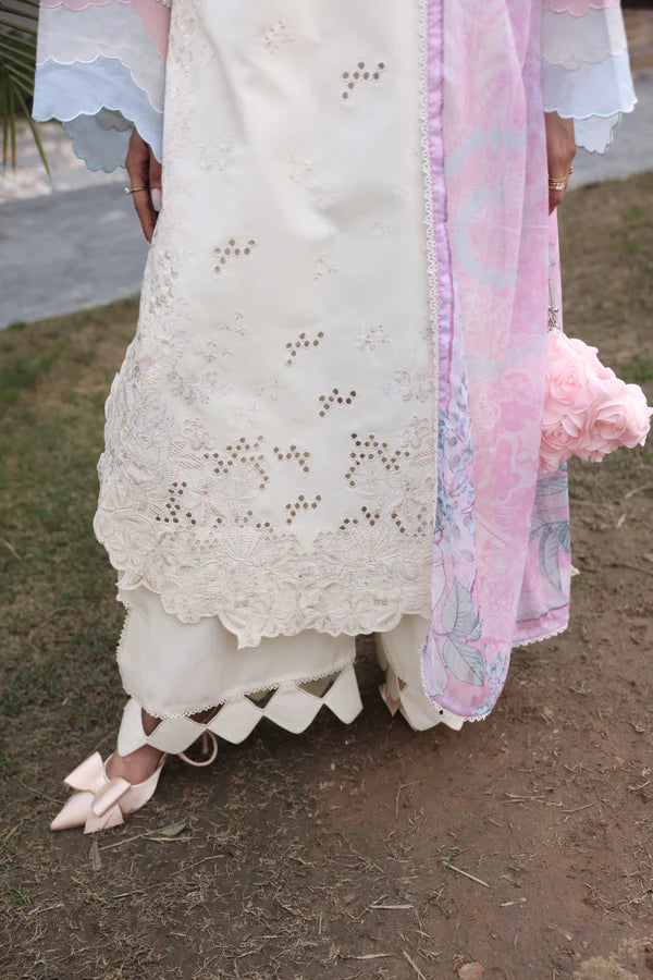 AYLIN LUXURY LAWN IVORY ROSE