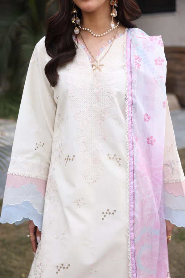 AYLIN LUXURY LAWN IVORY ROSE