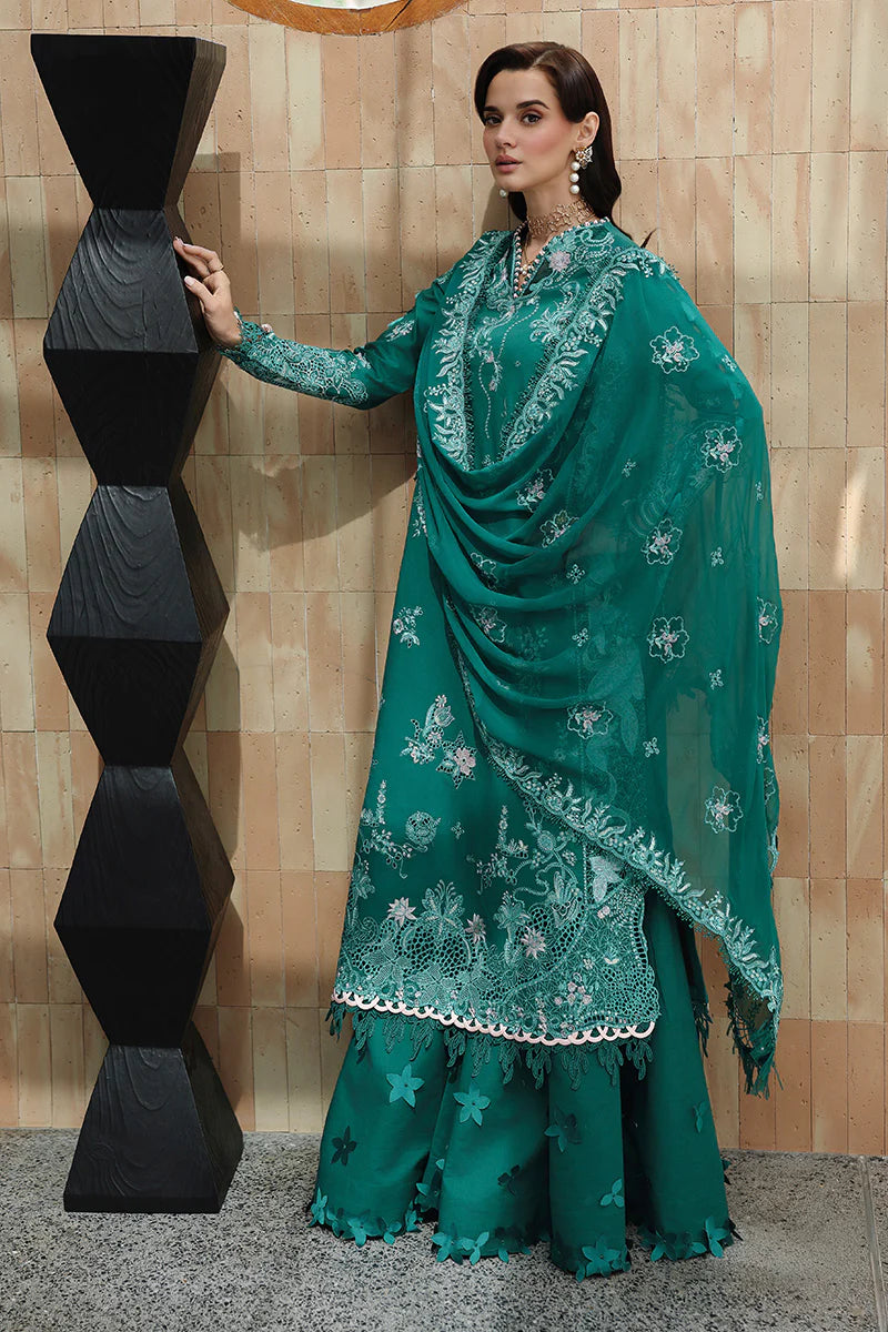 STITCHED BY CC QALAMKAR CHIKANKARI EID EDIT CM-07 3PC