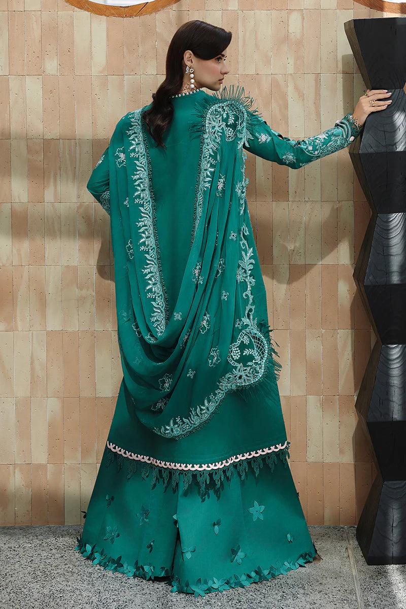 STITCHED BY CC QALAMKAR CHIKANKARI EID EDIT CM-07 3PC