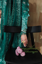 STITCHED BY CC QALAMKAR CHIKANKARI EID EDIT CM-07 3PC