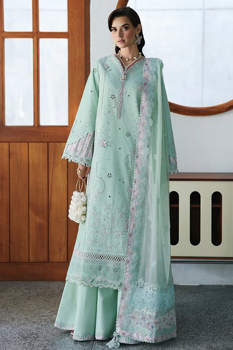 STITCHED BY CC QALAMKAR CHIKANKARI EID EDIT CM-08 3PC