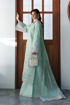 STITCHED BY CC QALAMKAR CHIKANKARI EID EDIT CM-08 3PC