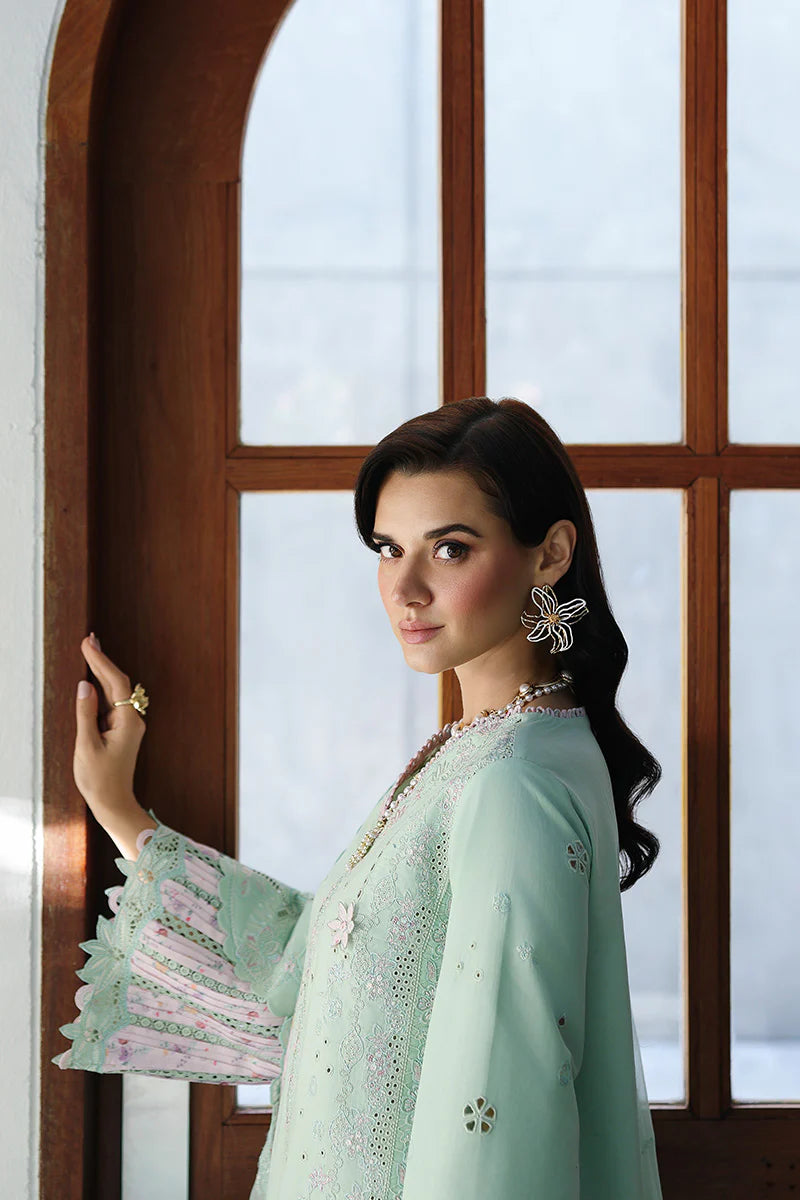 STITCHED BY CC QALAMKAR CHIKANKARI EID EDIT CM-08 3PC