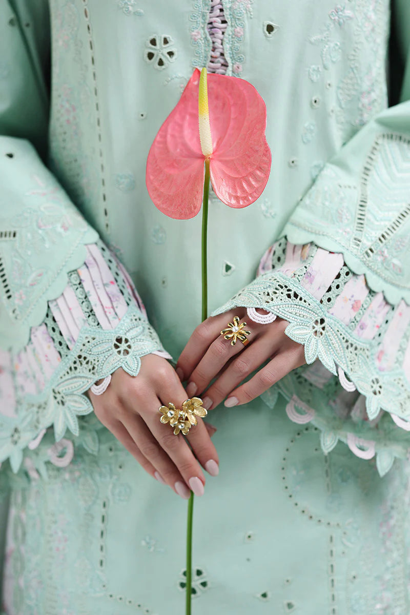 STITCHED BY CC QALAMKAR CHIKANKARI EID EDIT CM-08 3PC