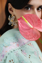STITCHED BY CC QALAMKAR CHIKANKARI EID EDIT CM-08 3PC