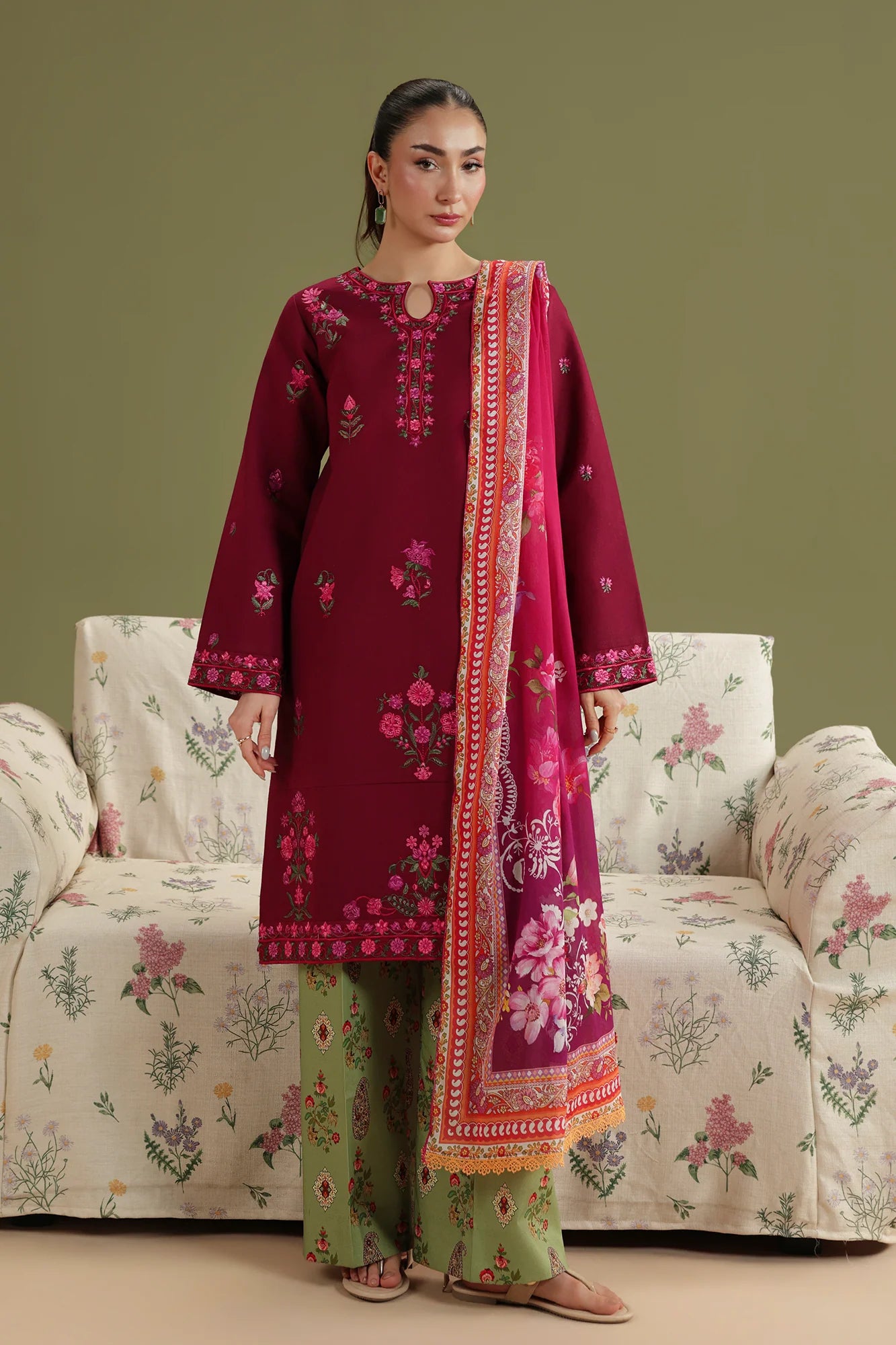 JAHAAN EMB LAWN SIGNATURE EDIT D-09