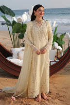 STITCHED BY CC QALAMKAR SAHIL SA-03 3PC ( SLEEVE LESS )