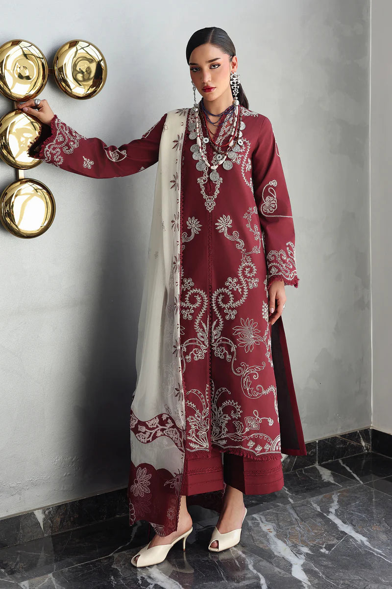 STITCHED BY CC QALAMKAR QLINE LAWN DROP QKL-08 3PC
