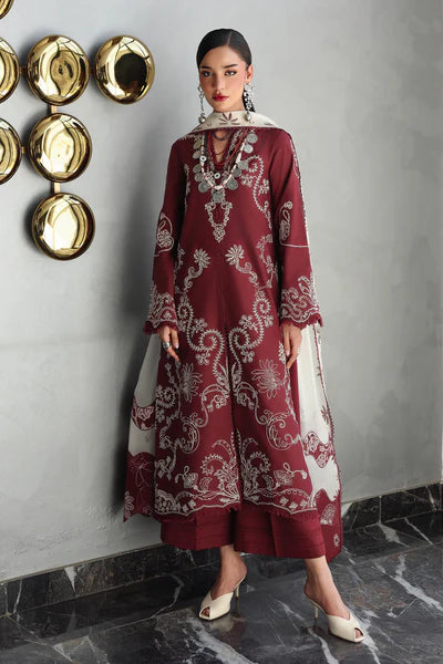 STITCHED BY CC QALAMKAR QLINE LAWN DROP QKL-08 3PC