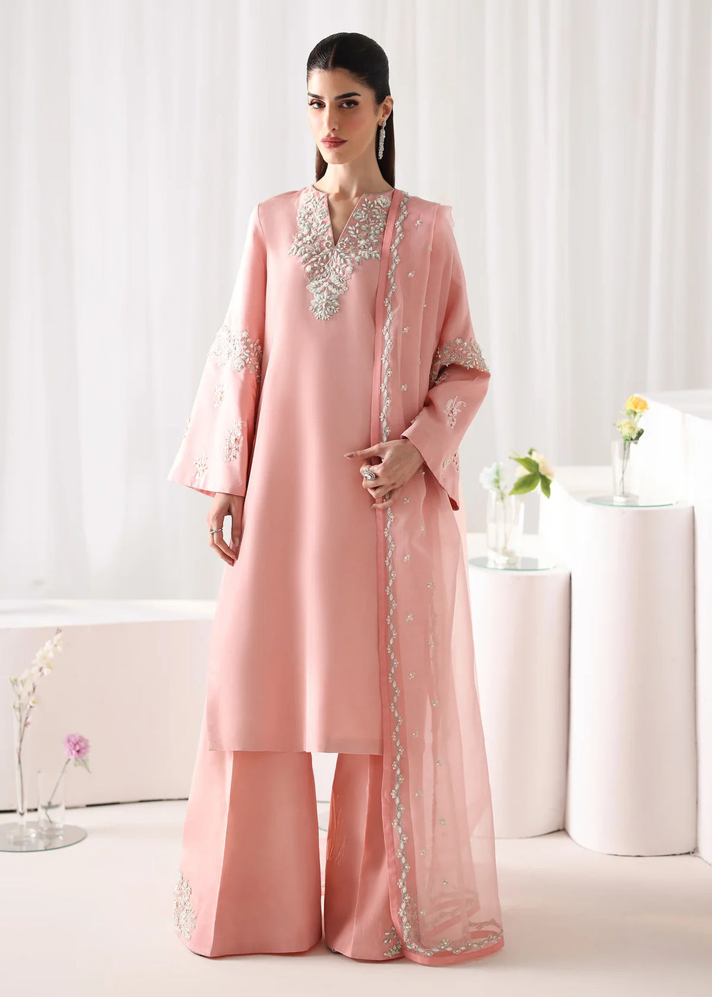 WANIYA BY MEHR AZAM BLUSH 3PC
