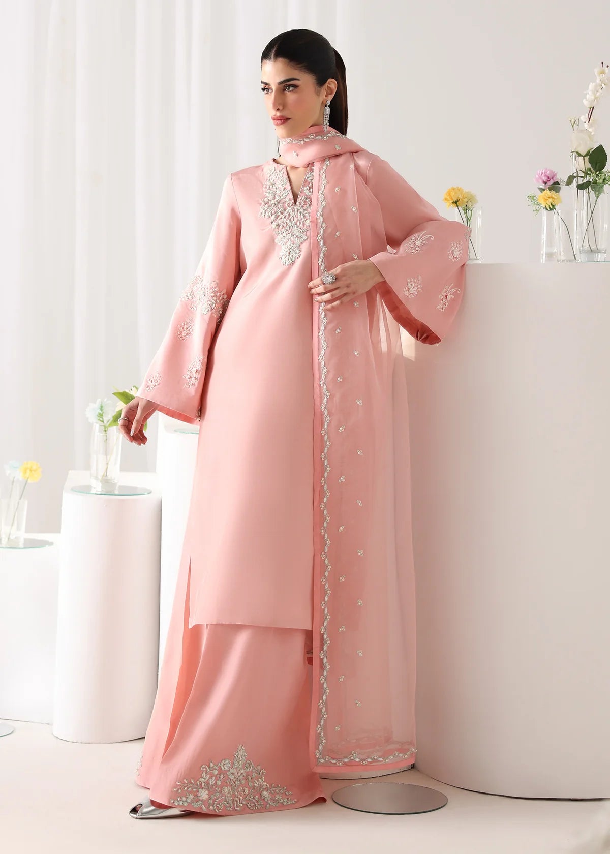 WANIYA BY MEHR AZAM BLUSH 3PC