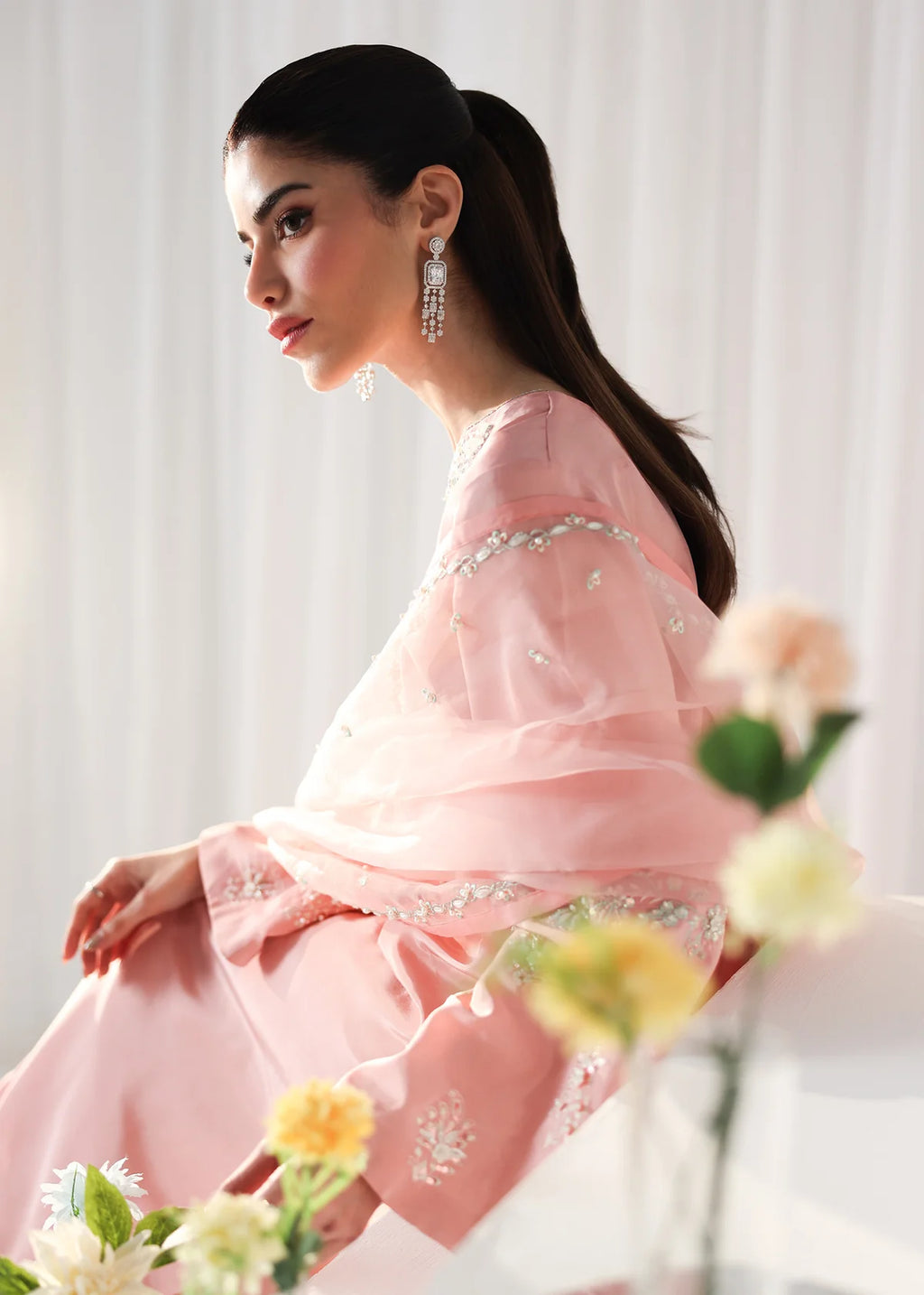 WANIYA BY MEHR AZAM BLUSH 3PC