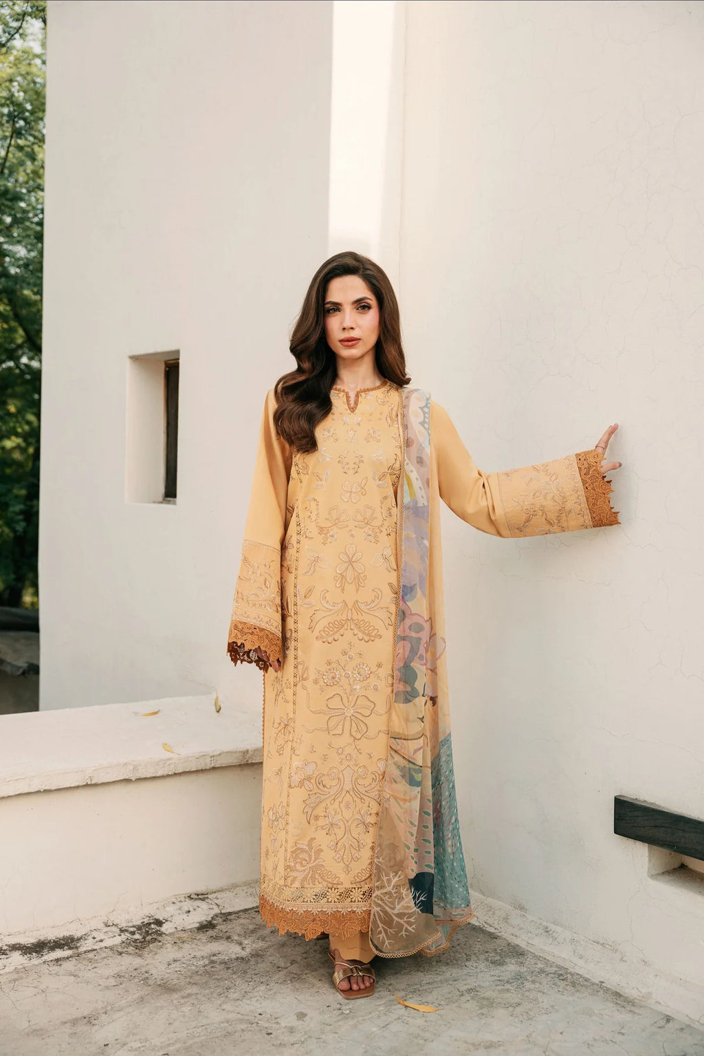 STITCHED BY CC FLORENT ZYNC FESTIVE LAWN FZ-8B 3PC