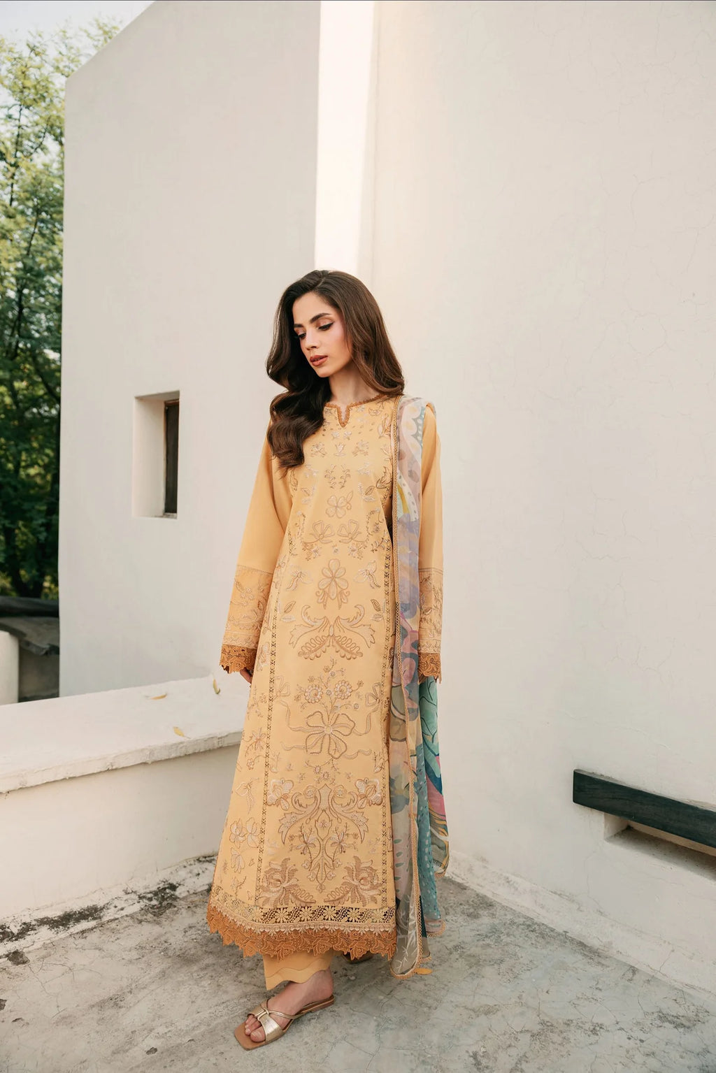 STITCHED BY CC FLORENT ZYNC FESTIVE LAWN FZ-8B 3PC