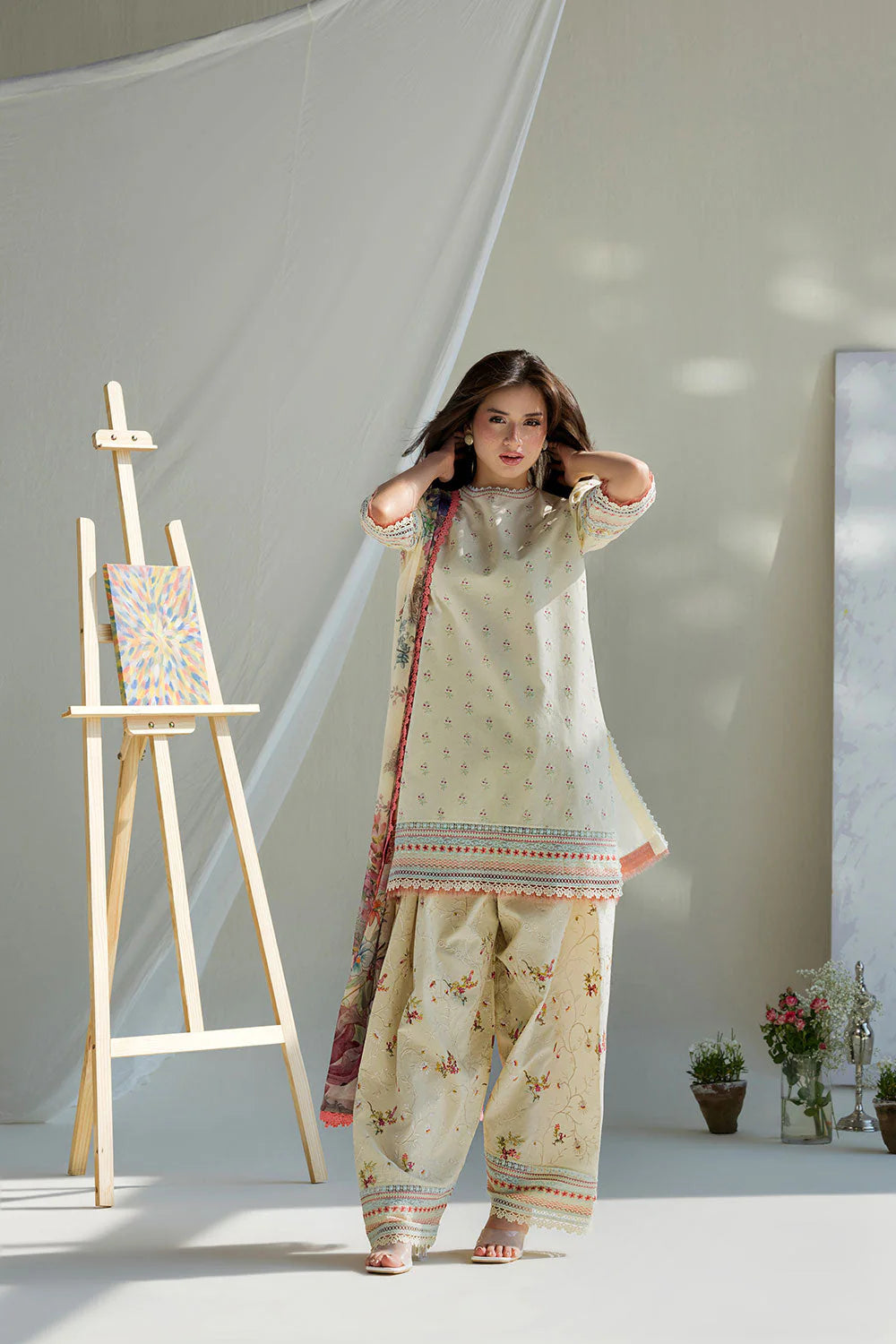STITCHED BY CC SOBIA NAZIR VITAL LAWN VT26-10A 3PC