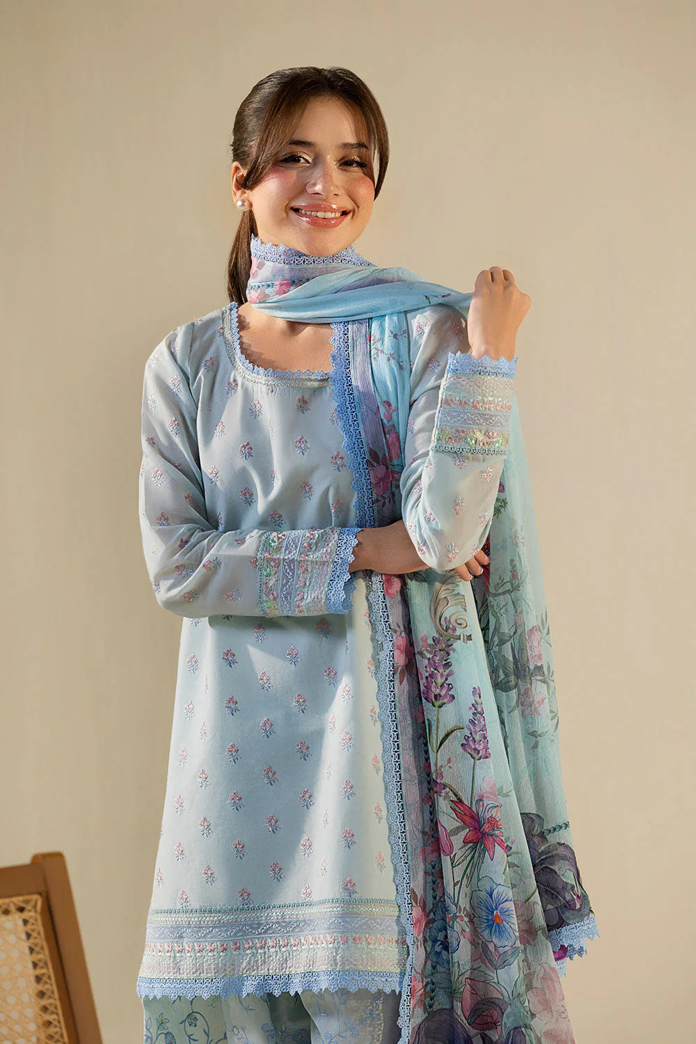 STITCHED BY CC SOBIA NAZIR VITAL VT26-10B 3PC    ( WITHOUT SLEEVE )