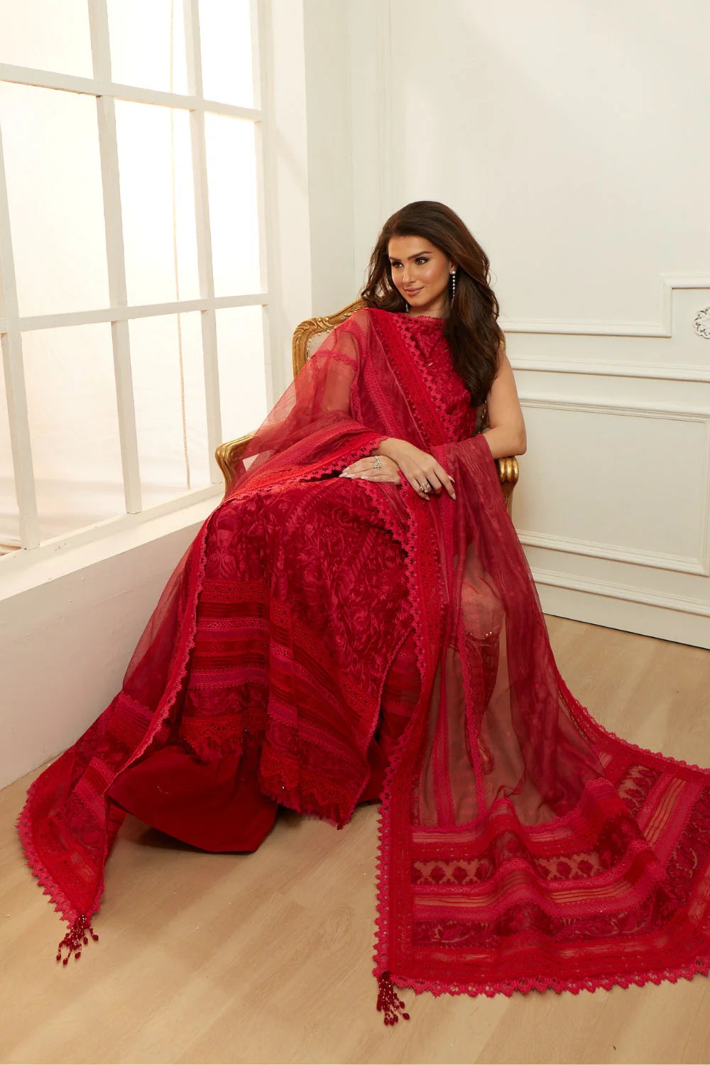STITCHED BY CC SOBIA NAZIR LUXURY LAWN D-9B 3PC