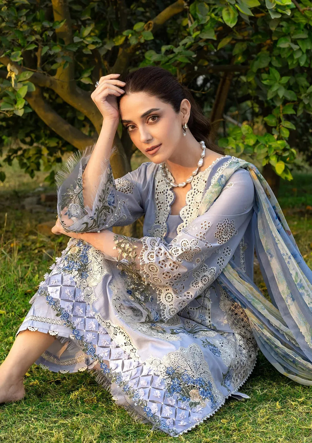 STITCHED BY CC ELAF PREMIUM LUXURY LAWN ELY-12 3PC