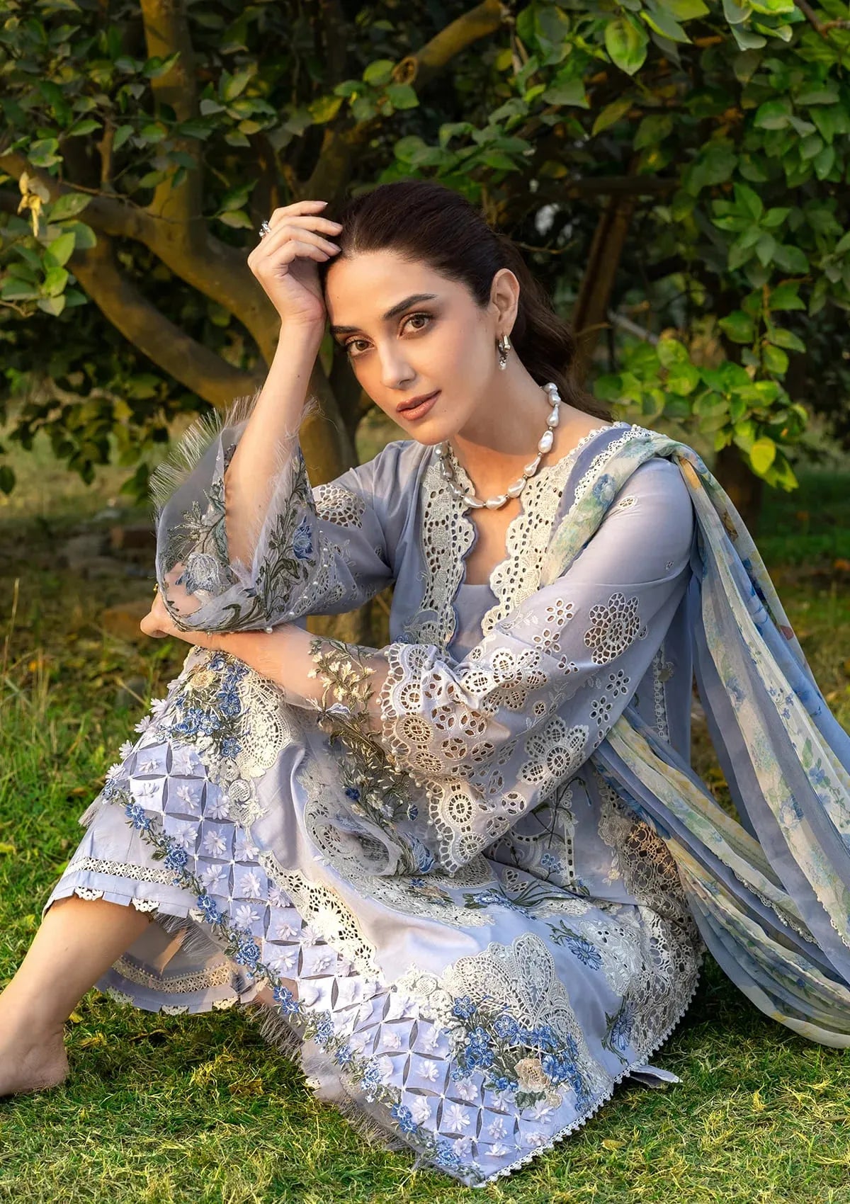 STITCHED BY CC ELAF PREMIUM LUXURY LAWN ELY-12 3PC