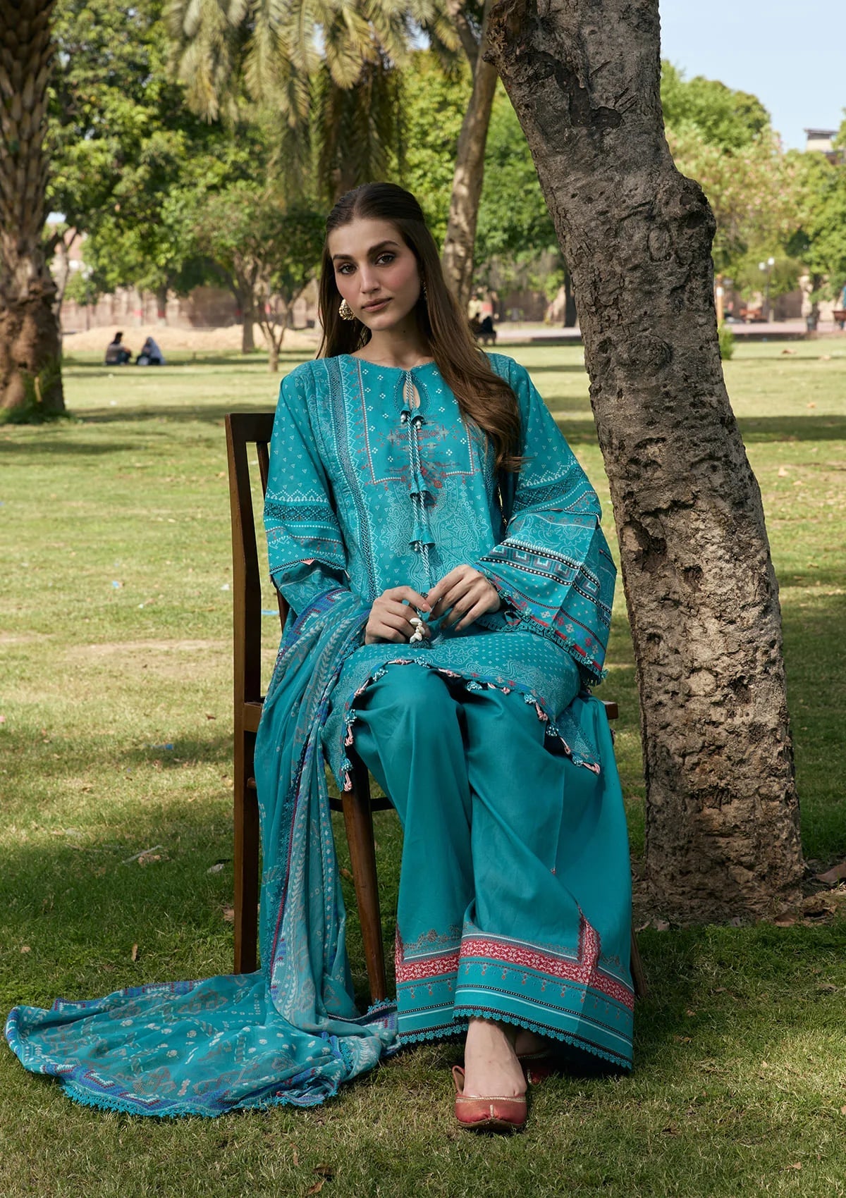 KAHF AANGAN PRINT CHIFFON KPS-5B