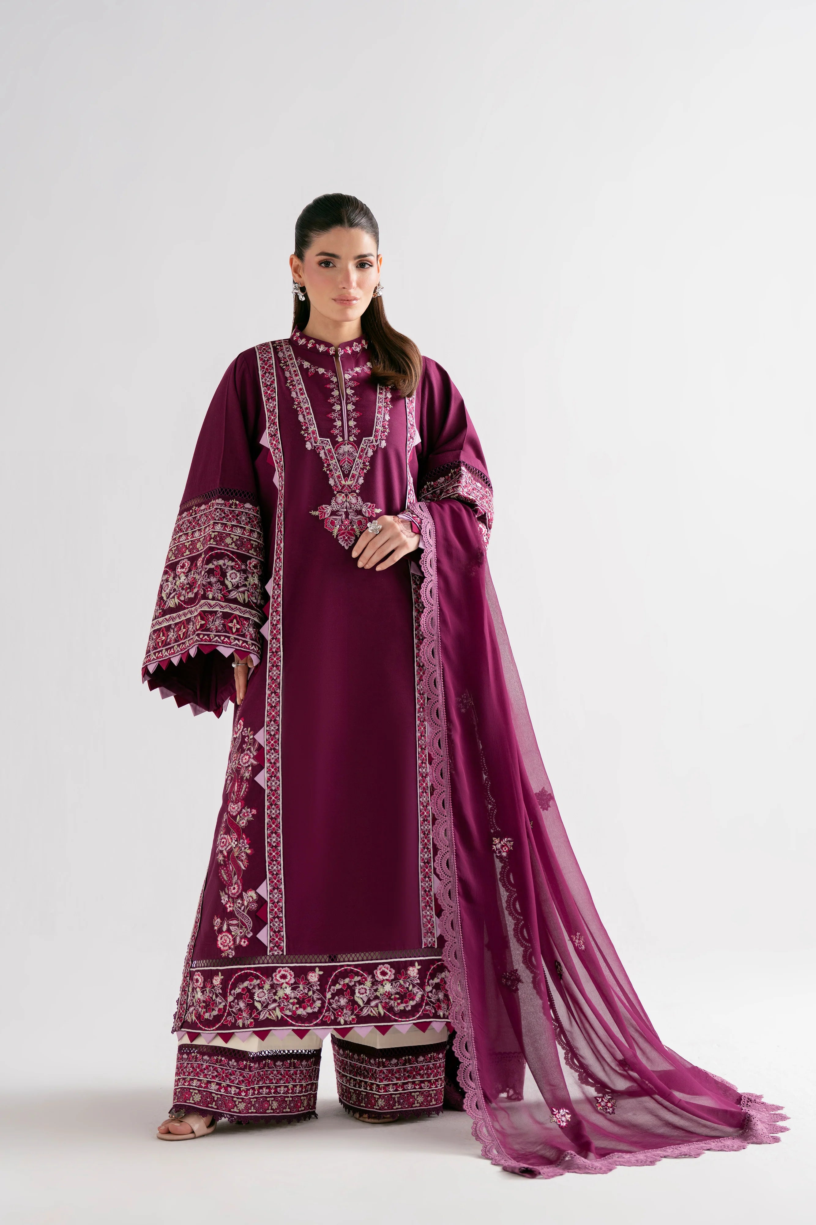 SOHA SULTAN PLUM 3PC