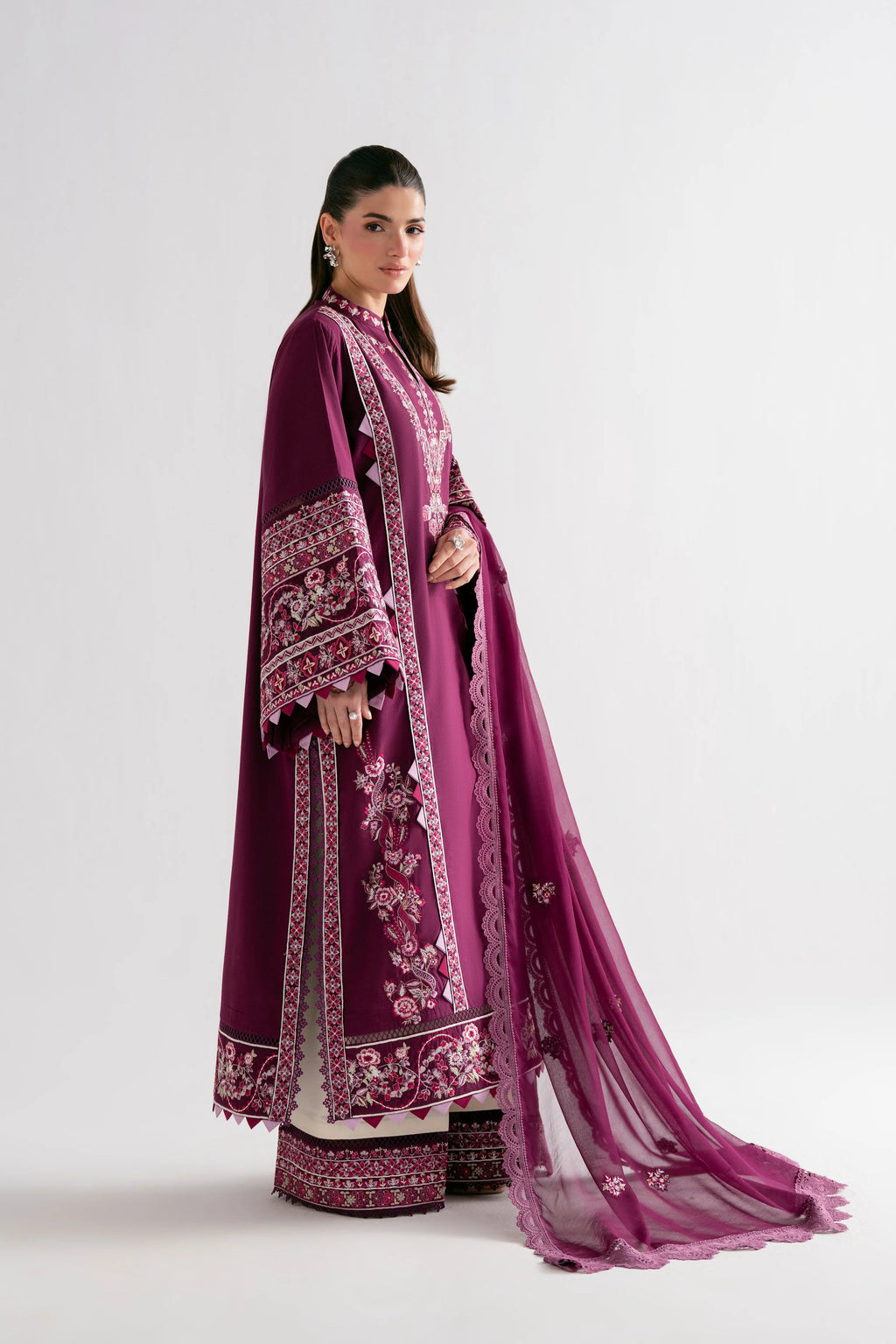 SOHA SULTAN PLUM 3PC