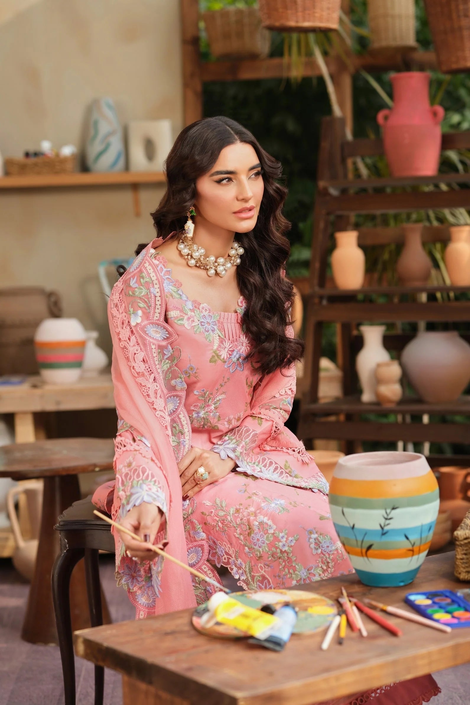 MARYAM HUSSAIN FLORAL TALE DIMPLE